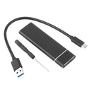 M.2 NGFF to USB3.0 for SATA B-Key SSD Type-C 5Gbps Enclosure Case (Black)