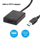 USB 3.0 to HDMI-compatible Adapter Converter 1080P HD External Video Graphi