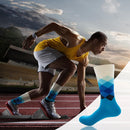 1 Pair Men Cotton Soft Socks Gradient Color Autumn Winter British Knee-High Sock