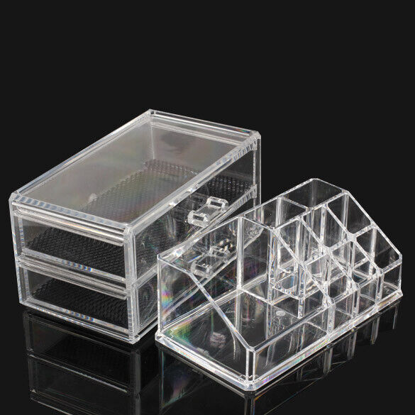 Acrylic Cosmetic Organizer Drawer Makeup Case Storage Insert Holder Desk Box N
