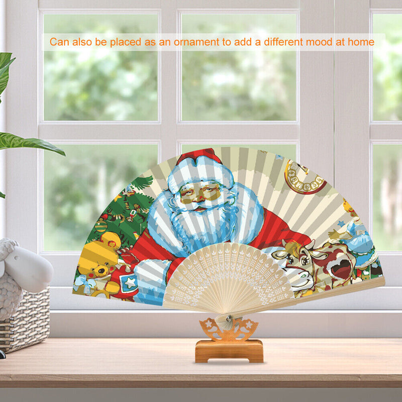 DIY Oil Paint By Numbers Santa Animal Fan Canvas Artwork Living Room Hand Paint
