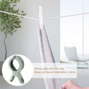 3pcs Beach Towel Clips Laundry Quilt Clamp Clothes Pins Drying Rack (Green)