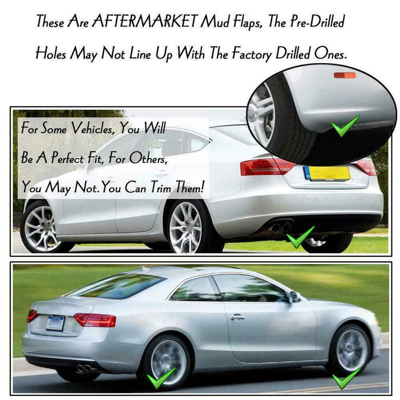 4x Car Accessories Universal Front Rear Mud Flap Flaps Guard K MudguardsU O8O5