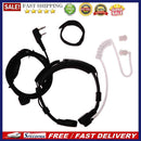 2 Pin Covert Acoustic Tube Earpiece Headset PTT Throat MIC for Baofeng UV5R
