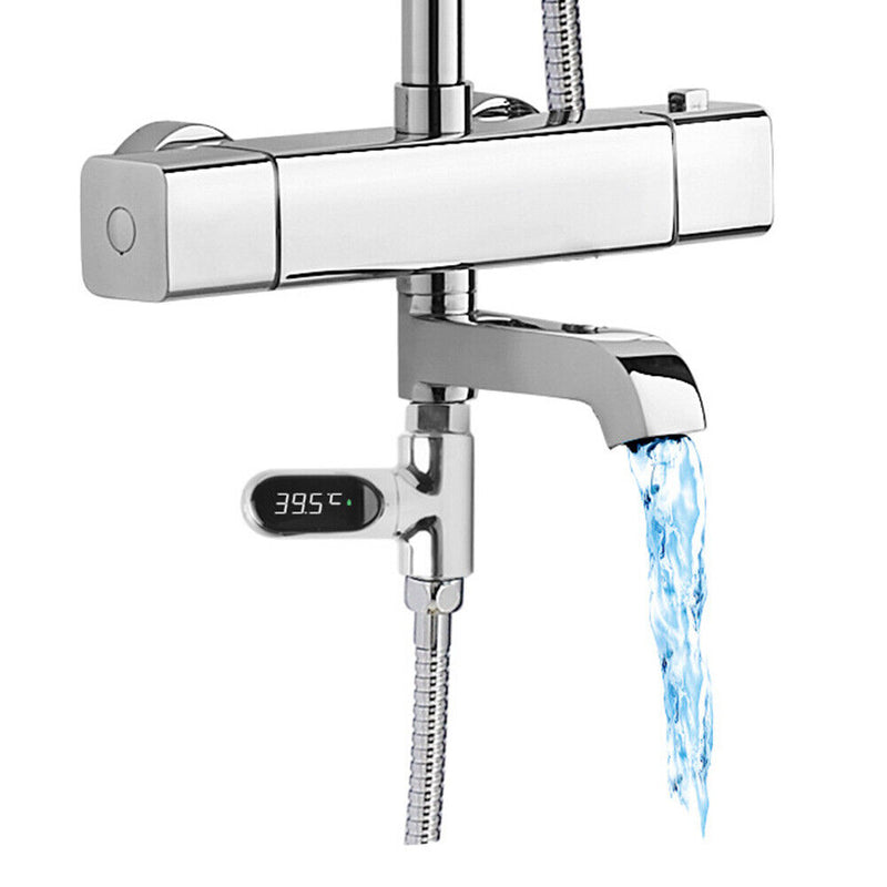 Water Flow Self-Generating Electricity Shower Temperature Meter for Baby Care