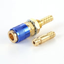 Water Cooled Gas Adapter Quick Connector for MIG TIG Welding Torch (Blue) Newly