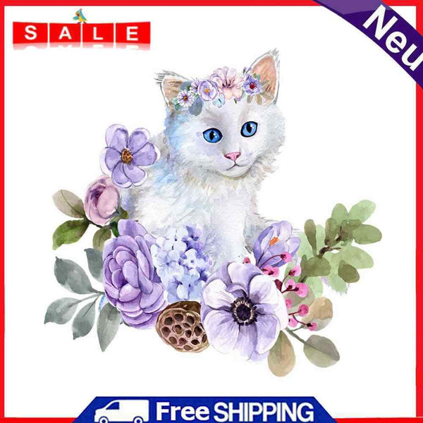 5D Diamond Painting Kit Kitten Full Square Diamond Mosaic Picture Art