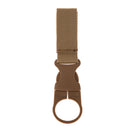 Portable Outdoor Hiking Nylon Webbing Bottle Holder Buckle Clip(Khaki)