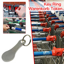 2pcs Metal Keychain Shopping Cart Tokens Accessories Key Ring Hook (A) Newly