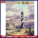 5D DIY Full Round Drill Diamond Paint Lighthouse Mosaic Rhinestone Drawing