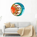 Heavenly Sun Moon Metal Wall Crafts Waterproof Permanent House Hanging