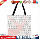 Deer Printed Shoulder Shopping Bag Casual Large Tote Handbag (40*40cm)