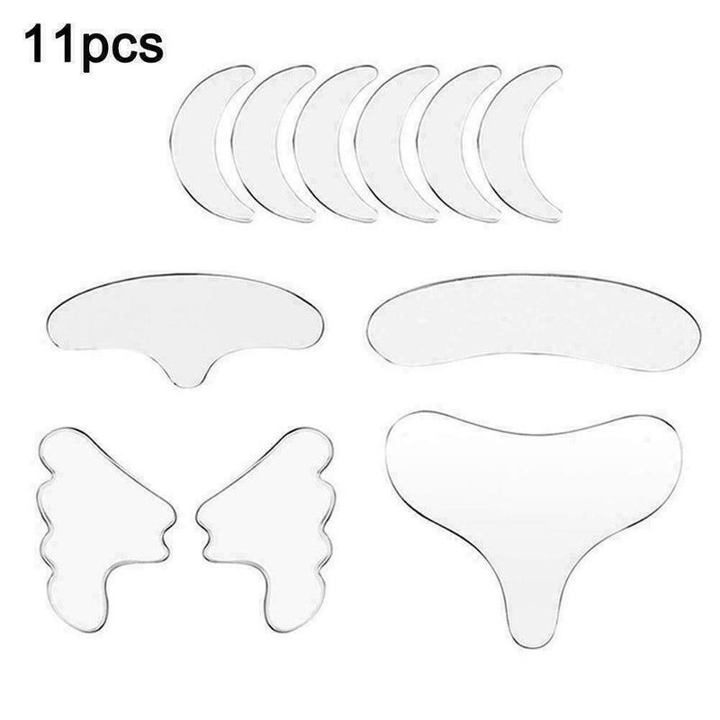 11Pcs Silicone Anti Pad Patches For Face Eye Forehead Reusable Y8C4