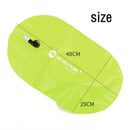 Inflatable Swimming Float Air Dry Buoy Water Sport Bag (Fluorescent Green) Newly
