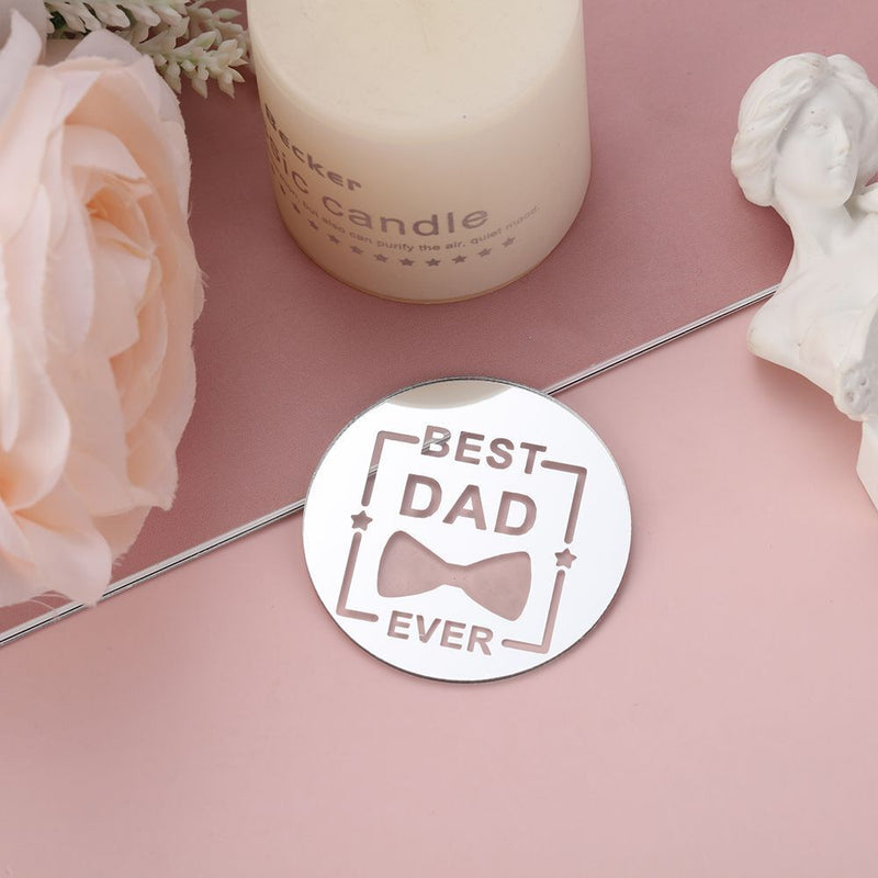 Dessert Happy Birthday Circle Cupcake Toppers Cake Decoration Dad Cake Topper