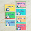 7Pcs Alphabet Number Flash Week Card Set Preschool Educational Z4C0 Toys M6Y1