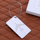 Colorful Luggage Day Aluminum Aluminum + Stainless Steel Checked Boarding Pass Airplane Pattern T