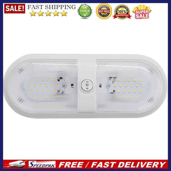 10-24V 48 LED RV Ceiling Light Camper Yacht Interior Lighting with Rocker Switch