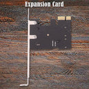 PCI-E 1x to SATA3.0 2 Port Riser 6Gbps PCI Express Adapter Card Desktop Computer