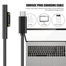 Type-C PD Charging Cable for Microsoft Surface Pro 7 6 5 4 3 (1.5m Black)
