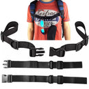 Adjustable Backpack Chest Harness Strap Non-Slip Backpack Straps (Black) Newly