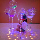 Luminous Handle Stick LED Balloon Party Colorful Lighting Clear Bobo Balloo