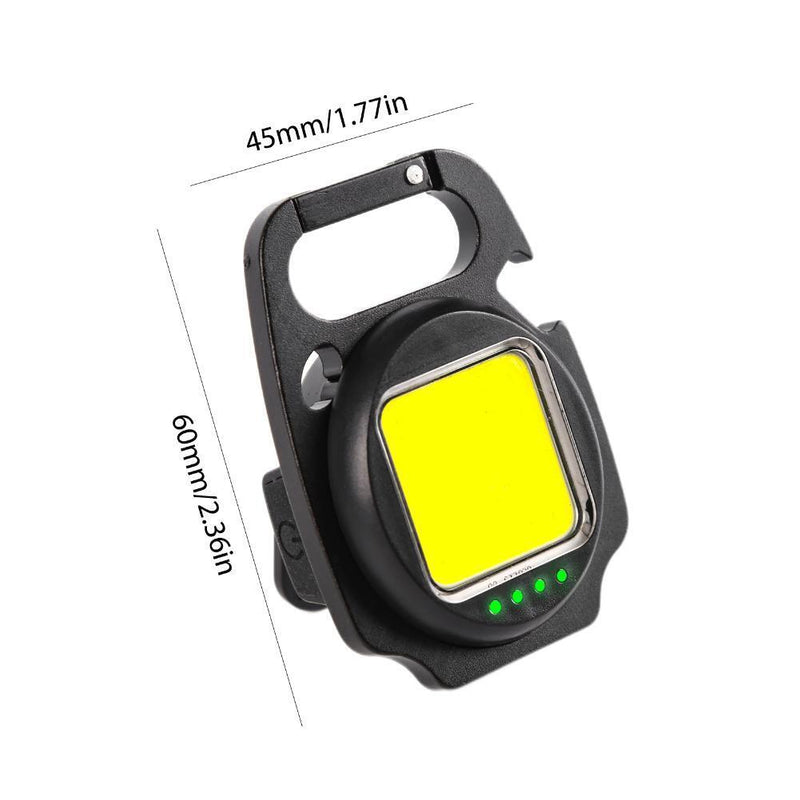 Keychain Flashlights-COB LED 500 Lumens Pocket Brightest Lights (2 Sets)