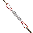 Outdoor Camping Tent Spring Wind Rope Buckle Fix Hook Buckles (Red 5pcs) Newly