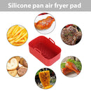 #A Silicone Air Fryer Liner Square Oven Microwave Baking Fryer Pans Pot Basket M