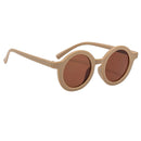 Summer Kids Girl Boy Sunglasses Children Round Sun Glasses UV400 (Brown) Newly