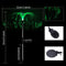 2pcs LED Solar Fiber Optic Light Colorful for Outdoor Ground Plug Decor #F