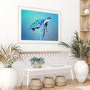 Oil Paint By Numbers Picture DIY Painting Turtle Animal Handmade Gift for Adults