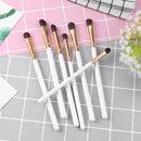 7pcs Soft Hair Wood Handle Eyeshadow Brush Cosmetics Makeup Brushes Set (F)