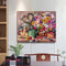 Table Flower Oil Paint By Numbers Kit DIY Drawing Picture for Adults Home Dec