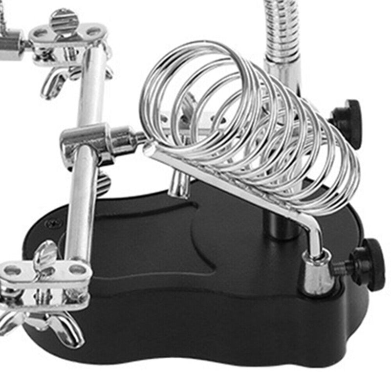 Welding Magnifying Clip Loupe Glass Light Solder Stand Holder Station Magni