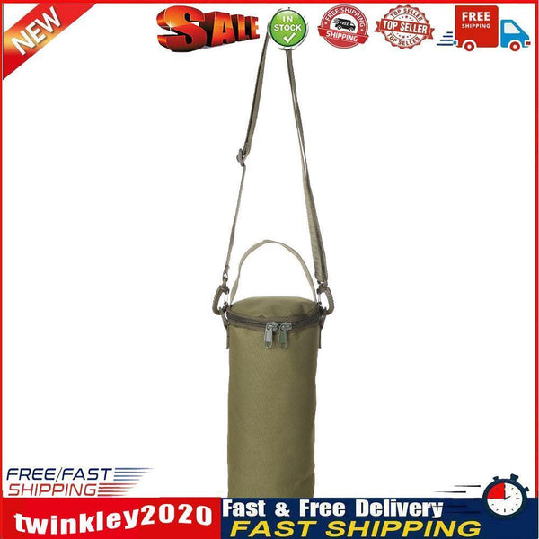 Outdoor Gas Canister Lamp Storage Bag Portable Bottle Cover (Army Green L) Newly