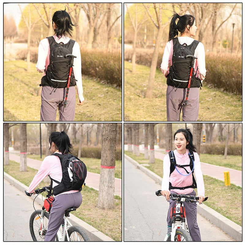 Waterproof Hiking Hydration Pack Water Rucksack Cycling Bladder Bag Backpack