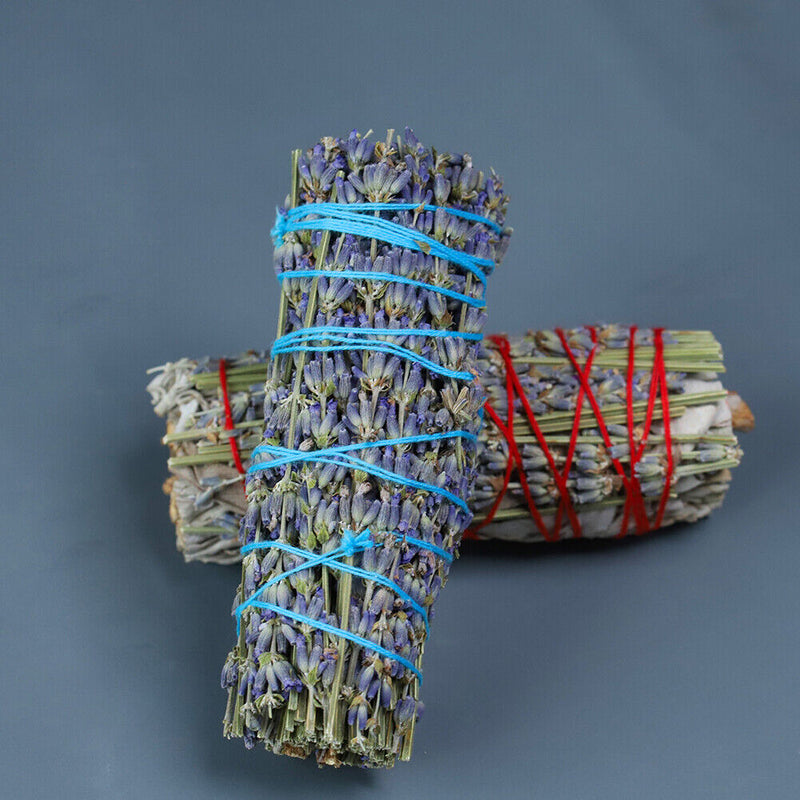 Incense White Sage Bundle Smudge Sticks Pure Leaf Lavender Aromatherapy Newly