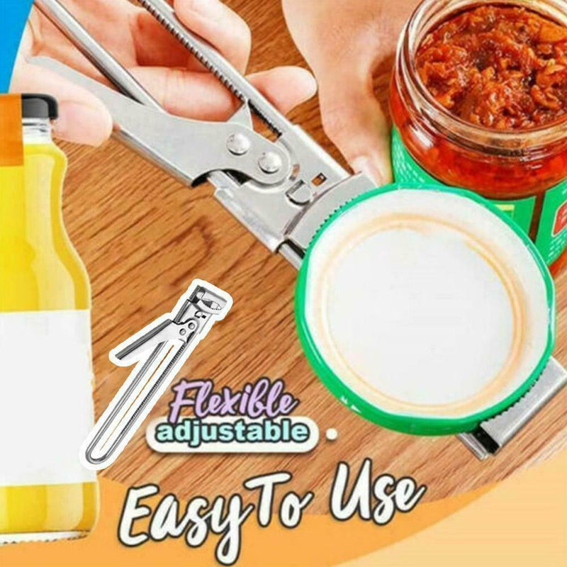 Adjustable Bottle Can Opener Beer Steel Jar Lid Gripper H kitchen Z0Q P9S2