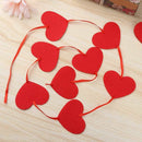 Room Layout Decorations Valentines Day Hanging String Red Hearts Garland