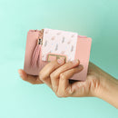Tassel Women Short Wallet Leather Clutch Card Bag Female Purse (Light Pink)