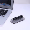 Red Switch RGB Macro Keyboard Knob 3 Key / 4 Key Programmable Mechanical Keypad
