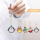4x Keychain Pendant Full Special Shaped Drill Diamond Christmas DIY Paintin