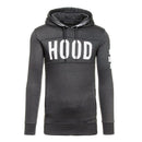 Men Teenager Boy Long-Sleeves Letters Print Hoodie Sweatershirt (Grey 2XL)