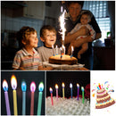 Birthday Candles - 6/12 Pieces Multi-Color Cake Cupcake Candles with Holders