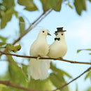 2pcs/set Artificial Foam Couple Birds DIY Wedding Decor Craft Photo Props Newly