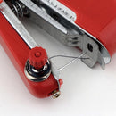 Mini Sewing Machines Portable Needlework Mending Handworking Tools (Red)