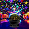 LED Rotating Night Lights Starry Sky Projection Lamp for Bedroom (Black)