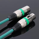 5.9ft DMX Stage DJ Cable  XLR 3Pin Male to Female Connector Wire (Green) Newly
