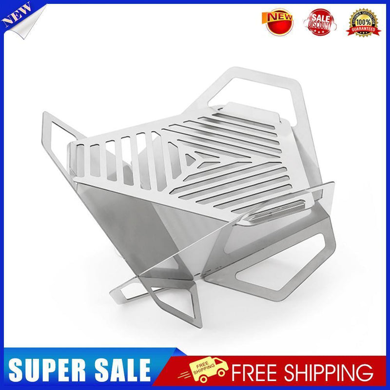 Outdoor BBQ Grill Stove Portable Triangle Camping Picnic Campfire Stoves